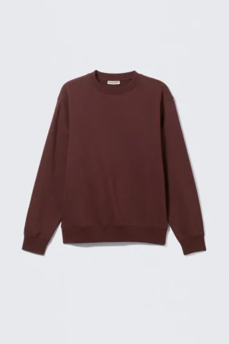 Klassisches Sweatshirt – Burgunderrot