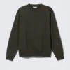 Klassisches Sweatshirt – Dunkelgrün