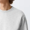 Klassisches Sweatshirt – Grau meliert