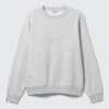 Klassisches Sweatshirt – Grau meliert