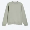 Klassisches Sweatshirt – Hellstaubiges Khaki-Grün Klassisches Sweatshirt – Hellstaubiges Khaki-Grün