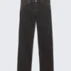 Klean Mid Rise Regular Straight Jeans – Tuned Black – Schwarz