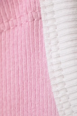 Kürzliches geripptes Tanktop – Rosa