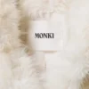 Kunstfell-Peplum-Jacke – Off-White Kunstfell-Peplum-Jacke – Off-White