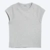 Kurzärmeliges Raglan-T-Shirt – Grau meliert Kurzärmeliges Raglan-T-Shirt – Grau meliert