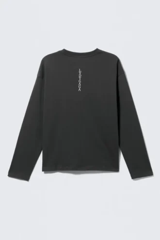 Lady Gaga Langarm-T-Shirt – Off-Black Lady Gaga Langarm-T-Shirt – Off-Black