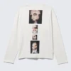 Lady Gaga Langarm-T-Shirt – Off-White