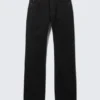 Laika Mid Rise Regular Straight Jeans – Black Rinse – Schwarz Laika Mid Rise Regular Straight Jeans – Black Rinse – Schwarz