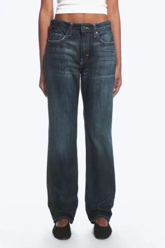 Laika Mid Rise Regular Straight Jeans – Deep Sea Blue – Dunkelblau