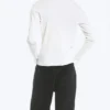 Langarm-Henley-T-Shirt – Staubweiß