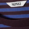 Langarmshirt aus Baumwolle – Blau- und burgunderrote Streifen Langarmshirt aus Baumwolle – Blau- und burgunderrote Streifen