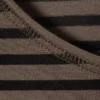 Langarmshirt aus Baumwolle – gestreift, dunkelbraun