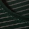 Langarmshirt aus Baumwolle – gestreift, dunkelgrün