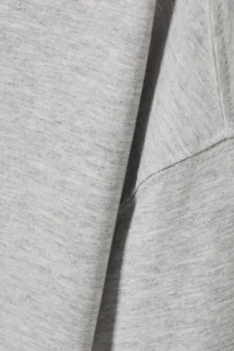 Langarmshirt aus Baumwolle – Grau meliert