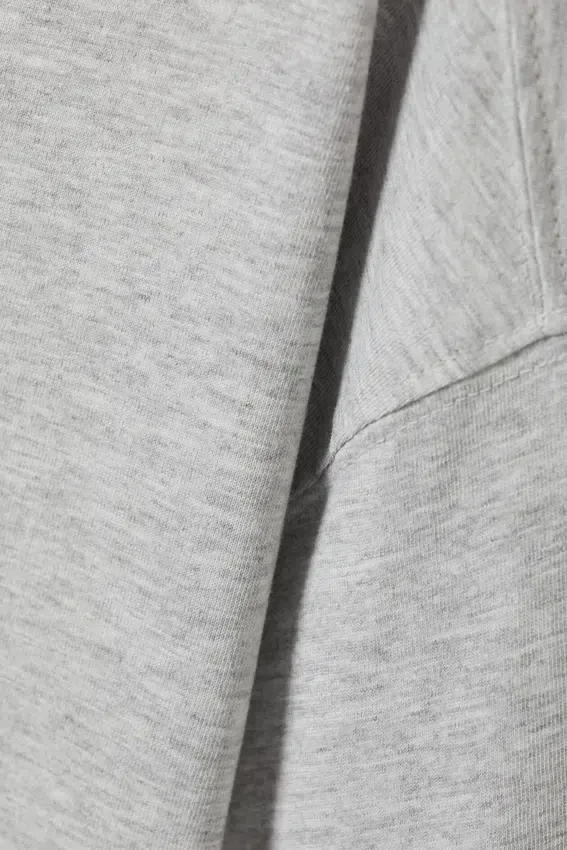 Langarmshirt aus Baumwolle – Grau meliert Langarmshirt aus Baumwolle – Grau meliert