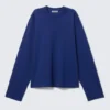 Langarmshirt aus Baumwolle – Hellblau Langarmshirt aus Baumwolle – Hellblau