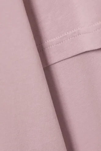 Langarmshirt aus Baumwolle im Lagenlook – Hellrosa