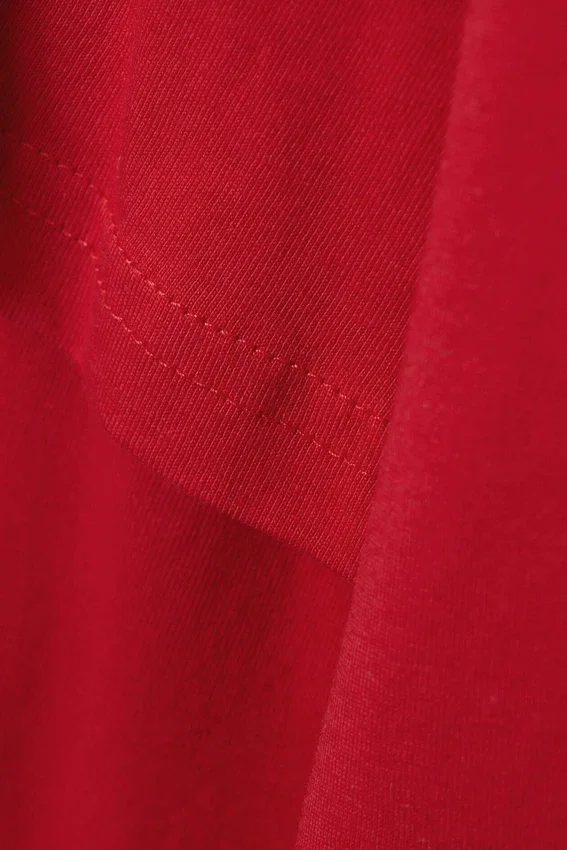 Langarmshirt aus Baumwolle im Lagenlook – Leuchtend rot Langarmshirt aus Baumwolle im Lagenlook – Leuchtend rot