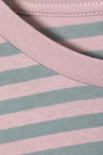 Langarmshirt aus Baumwolle – Rosa Streifen