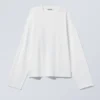 Langarmshirt aus Baumwolle – Weiß Langarmshirt aus Baumwolle – Weiß