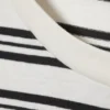 Langarmshirt aus Baumwolle – Weiß – Schwarze Streifen Langarmshirt aus Baumwolle – Weiß – Schwarze Streifen