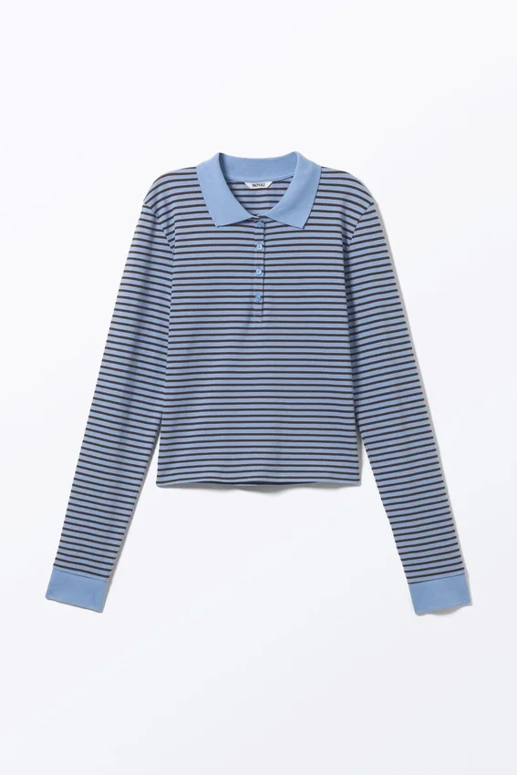 Langarmshirt – Blau-schwarz gestreift Langarmshirt – Blau-schwarz gestreift