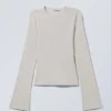Langarmshirt – Ecru Langarmshirt – Ecru