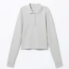 Langarmshirt – Hellgrau meliert Langarmshirt – Hellgrau meliert