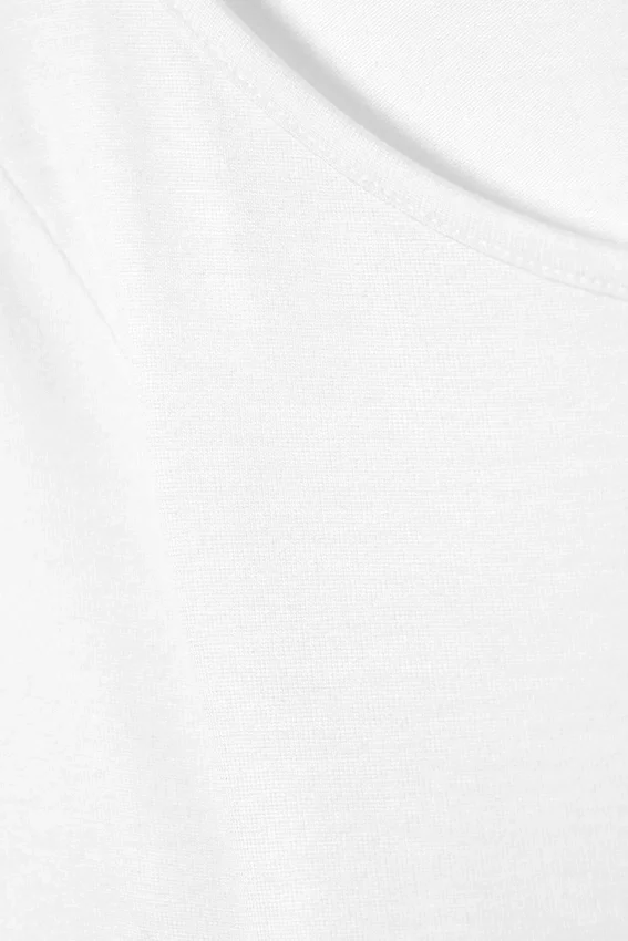 Langarmshirt mit Off-Shoulder-Design – Weiß Langarmshirt mit Off-Shoulder-Design – Weiß