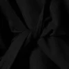 Langarmshirt mit offenem Rücken – Schwarz