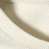 Langarmshirt mit Rippstrick – Dusty White