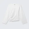 Langarmshirt mit Rüschen – Weiß Langarmshirt mit Rüschen – Weiß