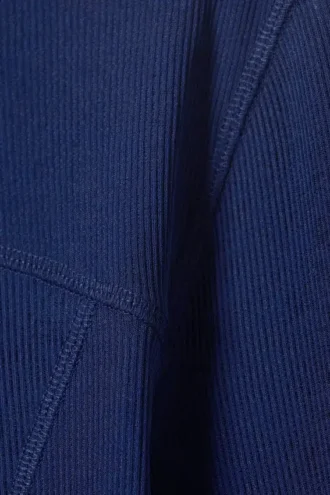 Langarmshirt mit Stehkragen – Hellblau