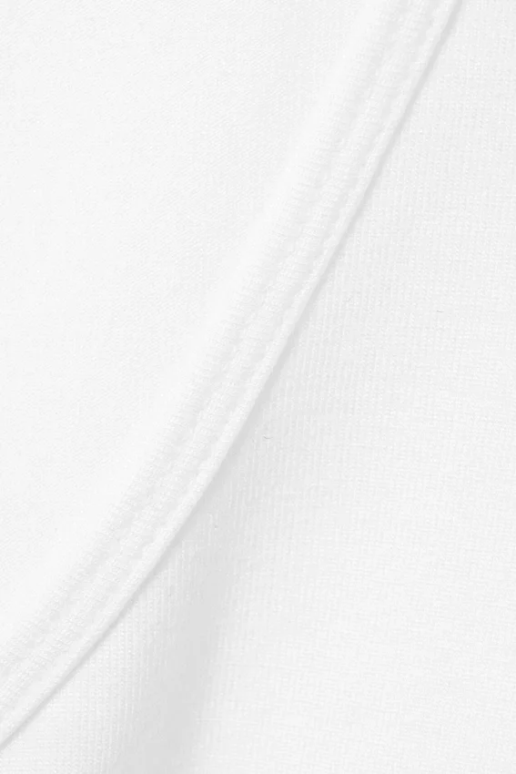 Langarmshirt mit tiefem Rückenausschnitt – Weiß Langarmshirt mit tiefem Rückenausschnitt – Weiß