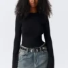 Langarmshirt – Schwarz Langarmshirt – Schwarz