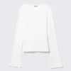Langarmshirt – Weiß Langarmshirt – Weiß
