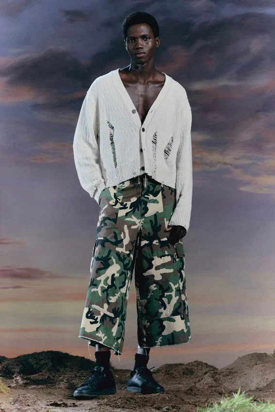 Lange Baumwoll-Cargo-Shorts – Classic Camo Lange Baumwoll-Cargo-Shorts – Classic Camo