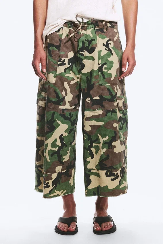 Lange Baumwoll-Cargo-Shorts – Classic Camo Lange Baumwoll-Cargo-Shorts – Classic Camo