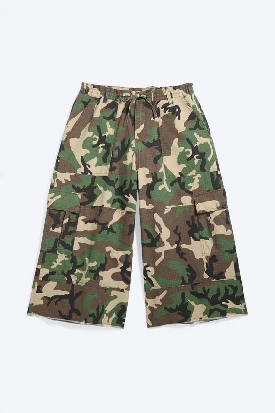 Lange Baumwoll-Cargo-Shorts – Classic Camo Lange Baumwoll-Cargo-Shorts – Classic Camo