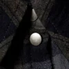 Langärmliges Mini-Hemd-Kleid – Dunkelgrau kariert Langärmliges Mini-Hemd-Kleid – Dunkelgrau kariert