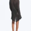 Langärmliges Strickkleid – Dunkelgrau Langärmliges Strickkleid – Dunkelgrau