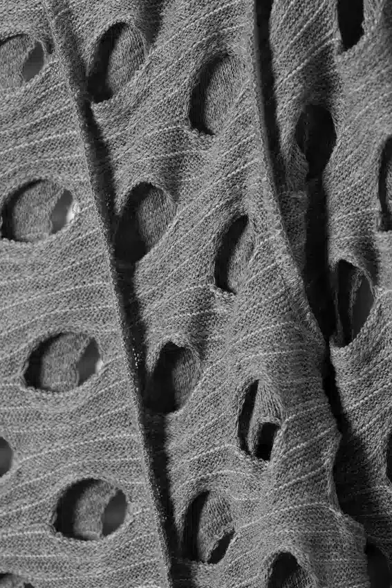 Langärmliges Used-Look-Maxikleid – Grau Langärmliges Used-Look-Maxikleid – Grau