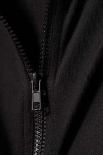 Liah Tight Zip Kapuzenpullover – Schwarz Liah Tight Zip Kapuzenpullover – Schwarz