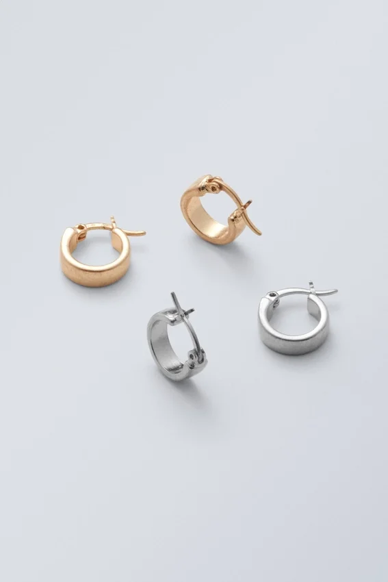 Liam Hoop Set – Gold / Silber Liam Hoop Set – Gold / Silber
