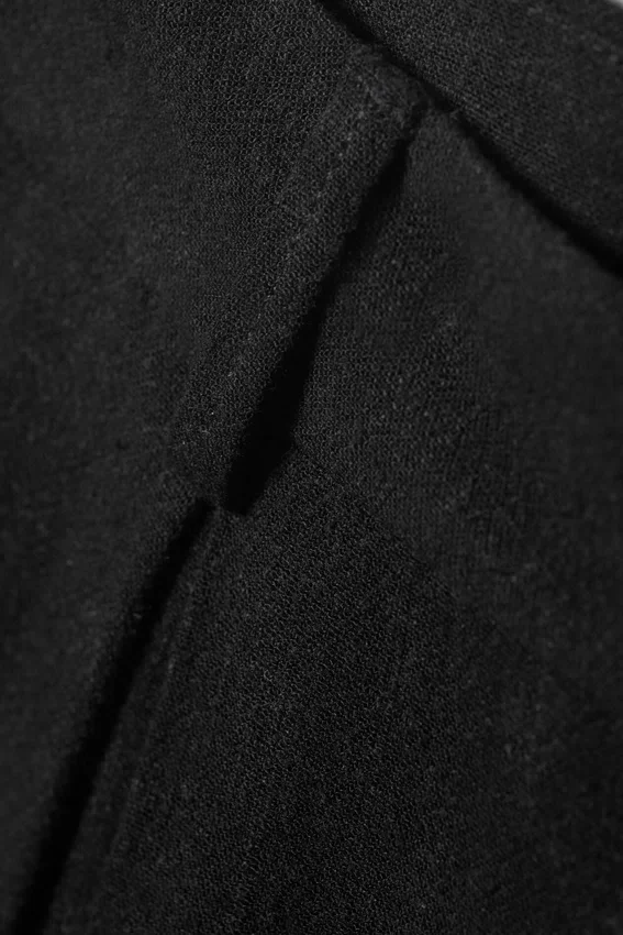 Lilah-Hose aus Leinenmischung – Schwarz Lilah-Hose aus Leinenmischung – Schwarz