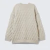 Locker gestrickter Pullover – Light Mole