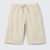 Locker sitzende Ripstop-Cargoshorts – Hellbeige Locker sitzende Ripstop-Cargoshorts – Hellbeige