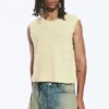 Locker sitzende, strukturierte Strickweste – Off-White