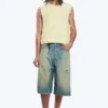 Locker sitzende, strukturierte Strickweste – Off-White