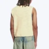 Locker sitzende, strukturierte Strickweste – Off-White